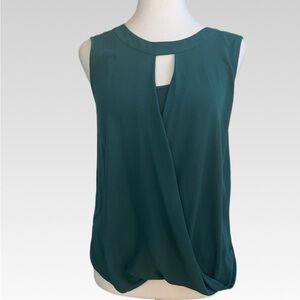 41 Hawthorn Teal Keyhole Sleeveless Blouse size XS
